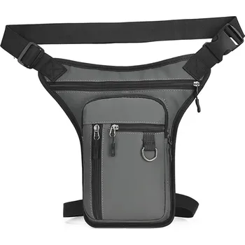 Outdoorové zavazadlo Pánská stehenní taška na motorku s voděodolnou úpravou Barva (Varianta): Šedá