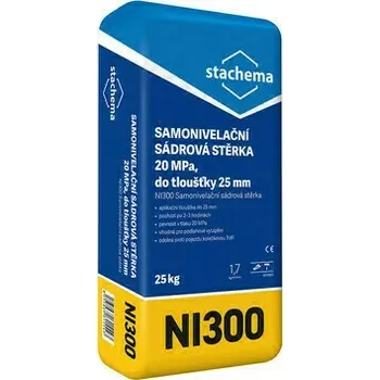 Samonivelační stěrka Stachema NI300 Samonivelační sádrová stěrka 25 kg