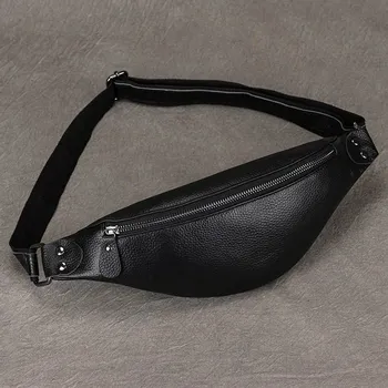 Ledvinka Pánská kožená ledvinka z hovězí kůže na telefon a drobnosti Barva (Varianta): Design2-black1