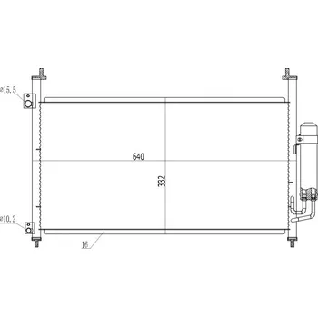 Chladič motoru Chladič klimatizace Civic 2.2 CDTI 05- 80110-SMG-E01 HART