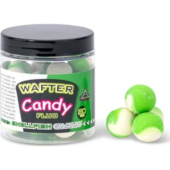 Boilies Vyvážené boilies Anaconda Candy fluo garlic-shellfish 20mm 90g