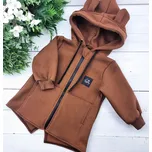 Kulišárny Mikina se zipem WARM HNĚDÁ VELIKOST: 110