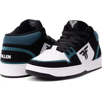 Pánská obuv FALLEN boty - The Decade Black White Emerald Green (BLACK/WHITE/EMERALD ) velikost: 43