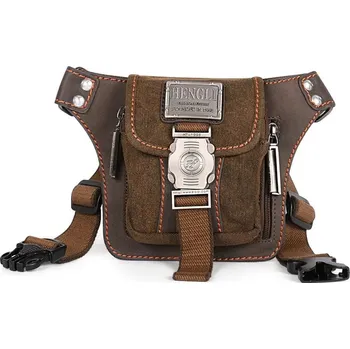 Outdoorové zavazadlo Retro ledvinka s kapsami ve vintage stylu na cestování Barva (Varianta): Hnědá