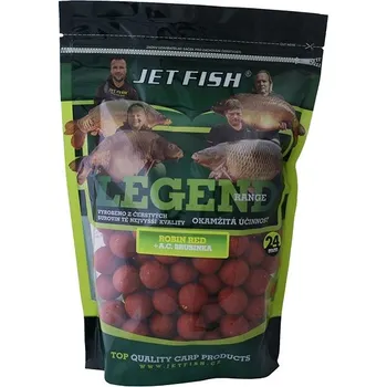 Boilies Jet Fish Boilie Legend Robin Red + Brusinka 24mm 1kg
