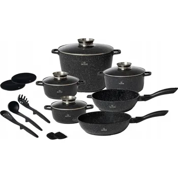 Sada nádobí Sada mramorových hrnců ZL 8536 indukce 17 ks + Dárek Slunečnicový olej ve spreji 300 ml