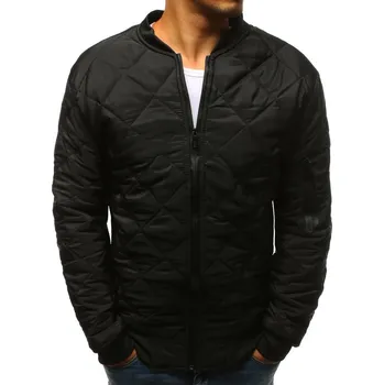 Pánská bunda prošívaná bomber jacket burgundská červeň Dstreet TX2209 Barva: Černá, Velikost: L