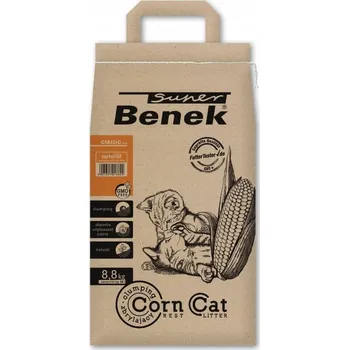 Podestýlka pro kočku BENEK Super Corn Cat kukuřičné stelivo Natural 14 l