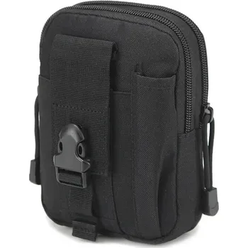 Ledvinka TOP FASHION Pánská ledvinka na opasek i stehno Černá