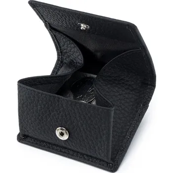 Peněženka Malá kožená peněženka na mince a karty z pravé kůže Barva (Varianta): Černá