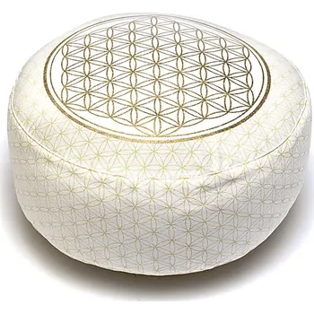 Polštář Milujeme Kameny Meditační polštář - Květ života - bíly 344863