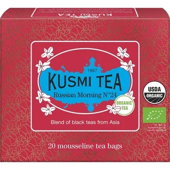 Čaj Kusmi, Černý čaj Russian Morning v mušelínových sáčcích 20 ks - Formadore