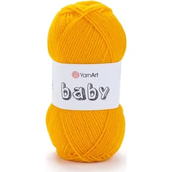 Příze Yarn Art příze Baby 586 sytá žlutá