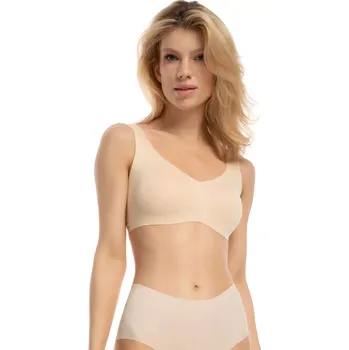 Podprsenka Fitness top Infinity beige - JULIMEX béžová XL
