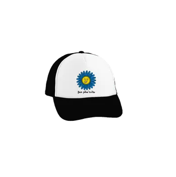 Kšiltovka Bastard Kvítko kšiltovka truckerka Black cap