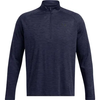 Pánská mikina Pánská funkční mikina na zip Under Armour TECH TEXTURED 1/2 ZIP modrá 1382797-410 - L | UK 12 | US 13