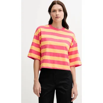 Pánské tričko Bavlněné tričko United Colors of Benetton 32JPD10A5 růžová 38X, vel. M