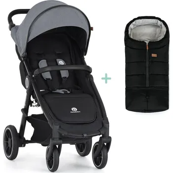Přeprava dětí PETITE&MARS Kočárek sportovní Street2 RWS Black Ultimate Grey + PETITE&MARS fusak Jibot ZDARMA