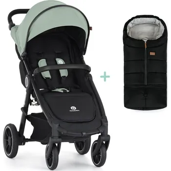 Přeprava dětí PETITE&MARS Kočárek sportovní Street2 RWS Black Iron Green + PETITE&MARS fusak Jibot ZDARMA