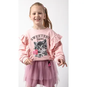 Chlapecká mikina Dětská mikina Coccodrillo růžová barva, s potiskem, CRAFT PUNK GIRL KIDS ZC5132101CGK 39X, vel. 110