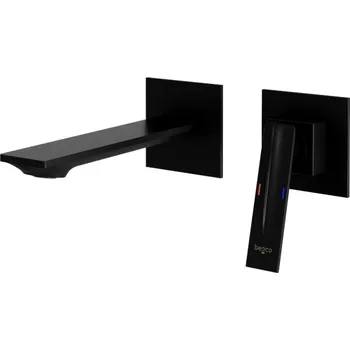 BESCO Podomítková umyvadlová baterie ASPIRA černá BABUASCZ
