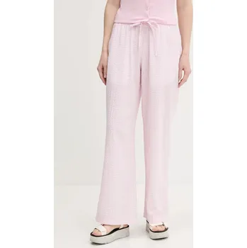 Bavlněné kalhoty Hollister Co. KI356.5063.602 růžová 03X, vel. M