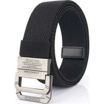 Opasek Nylonový opasek s kovovou přezkou Molet Černý