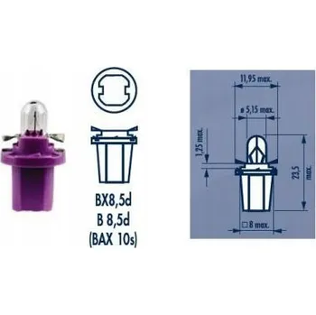 Žárovka Žárovka Narva 624574 BAX 0,4 W 1 ks