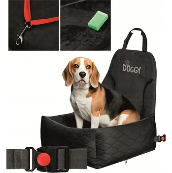 Pelíšek pro psa Autosedačka pro psa pelíšek do auta z ekokůže pro psa kočku