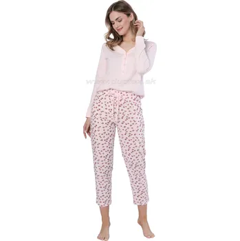 Dámské pyžamo LEVEZA (M-Max) Dámské pyžamo Grazyna1623 Barva: 1-sv.ružová, Velikost: XL