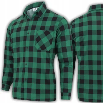 Pánská košile Pánská flanelová košile bavlněná kostkovaná klasická stylová praktická 3XL