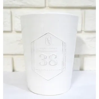 Svíčka VONNÁ SVÍČKA V KERAMICKÉ NÁDOBĚ SECRET GARDEN 38 BÍLÁ 480G