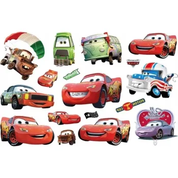 Odstranitelné tetování Sada dočasných smývatelných tetování pro děti Auta Cars Blesk McQueen Dárek