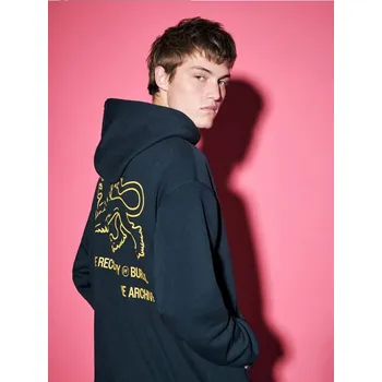 Pánská mikina Mikina s kapucí a potiskem - M - House - námořnictvo - 229HF-59X