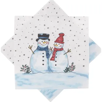 Stolování Servírovací ubrousky SNĚHULÁK