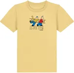 Dětské tričko Pat a Mat s žebříkem žluté L