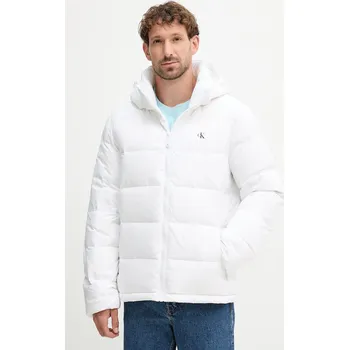 Péřová bunda Calvin Klein Jeans bílá barva, zimní, LV04RC518G 00X, vel. M