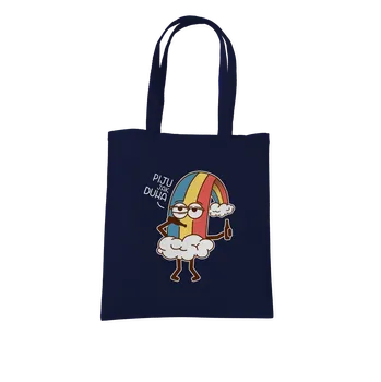 Nákupní taška Bastard Piju jak duha taška French Navy