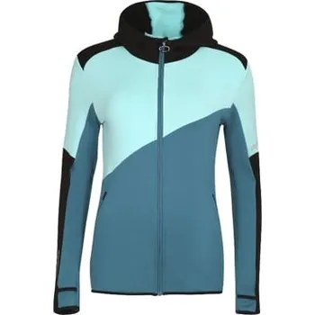 Dámská mikina TERRITORIA HOODY dámská funkční sportovní mikina černá/mint XL