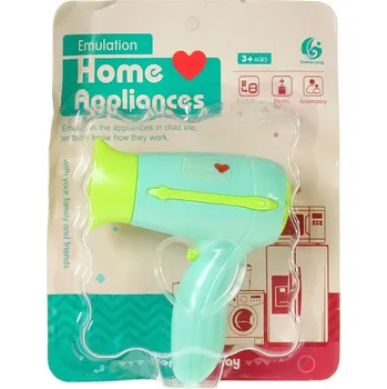 Dětská kuchyňka Fén dětský plastový na baterie na kartě