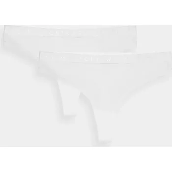 Kalhotky Dámské spodní prádlo kalhotky 4F (2 Pack) - bílé Velikost: L