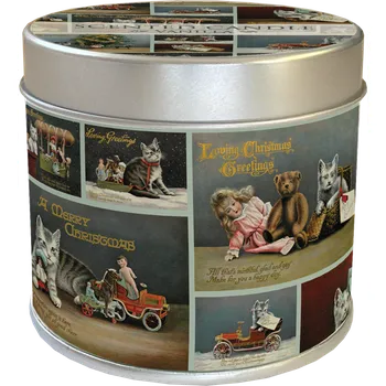 Svíčka Vonná svíčka v plechové dóze Christmas Animals