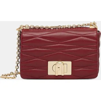 Kabelka Kožená kabelka Furla vínová barva, WB01671.BX3221.CGQ00 83X, vel. ONE SIZE