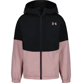 Dívčí bunda Under Armour Rain Anorak Black/Pink 3 - 4 Years
