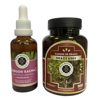 Přírodní produkt Dračí krev kapsle + jergon sacha extrakt