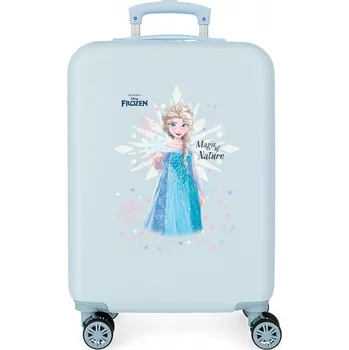 JOUMMA BAGS ABS cestovní kufr DISNEY FROZEN Magic Ice Azul, 55x38x20cm, 34L, 2941121