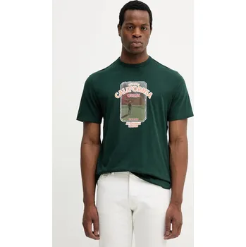 Pánská móda Bavlněné tričko Guess PANORAMA M5YI18.I3Z14 zelená 77X, vel. XXL