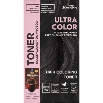 Cukrovinka Joanna Ultra Color tonik na vlasy dark chocolate/tmavá čokoláda, 100 g