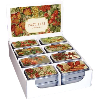 Pastilky v plechové dóze Autumn Plants