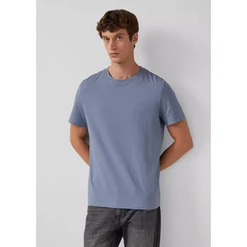 s.Oliver pánské basic triko s logem šedomodré Velikost: 3XL